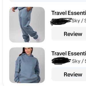 Sky Blue Comfrt Hoodie and Sweatpants Set Travel Essentials
